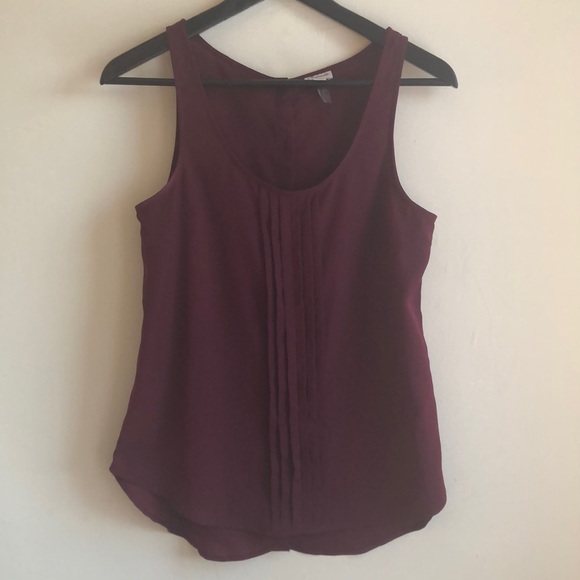 DYNAMITE | Burgundy Tank with Buttons - Picture 2 of 7